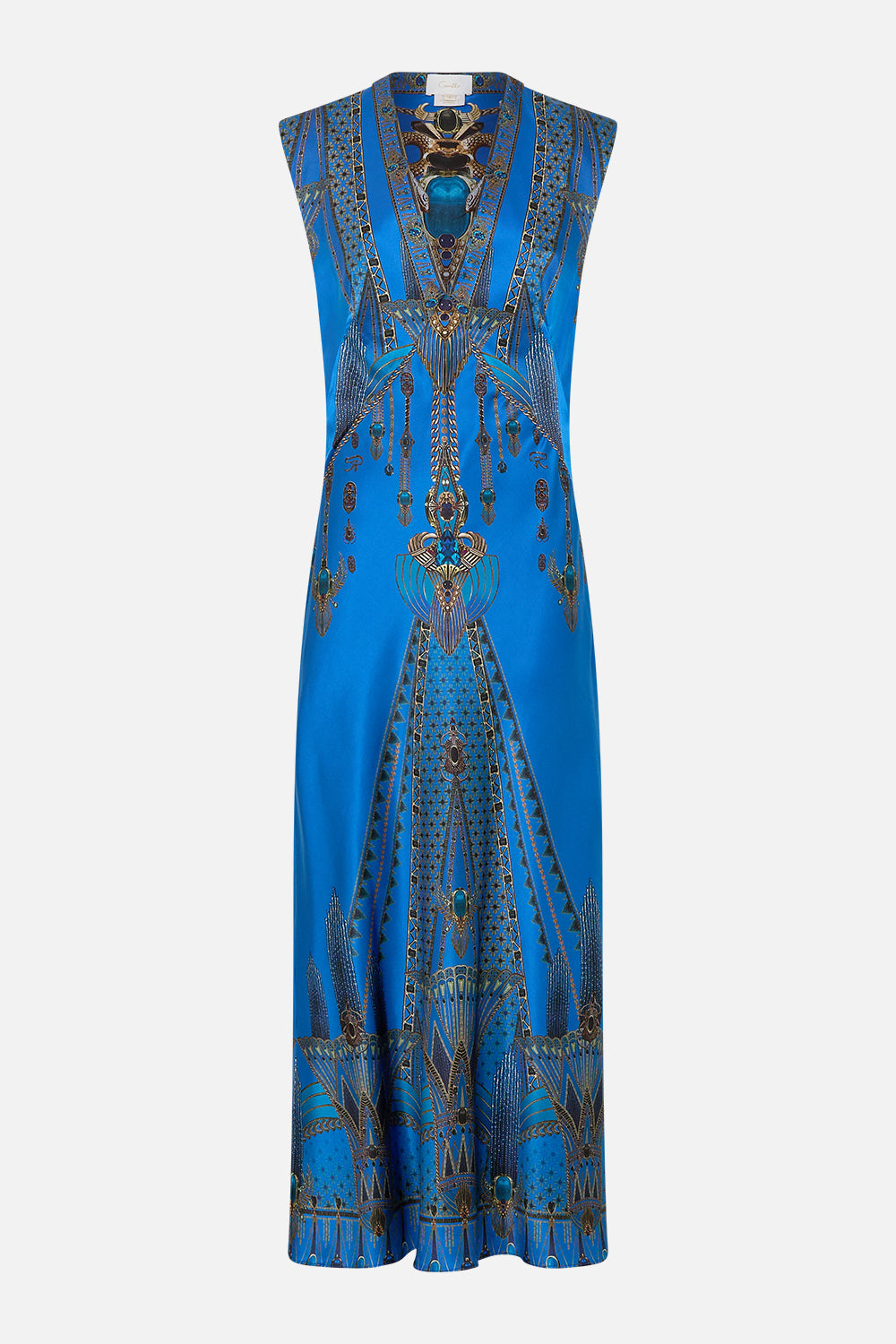 EXTENDED SHOULDER DRESS WITH T BACK ARCHIVAL REVIVAL