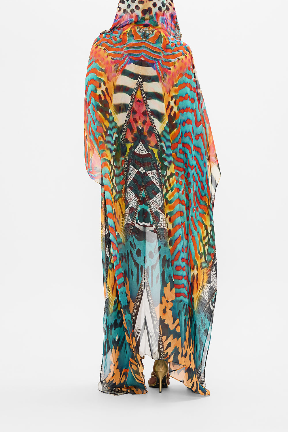 CAMILLA Oversized Robe in Desert Visions print.