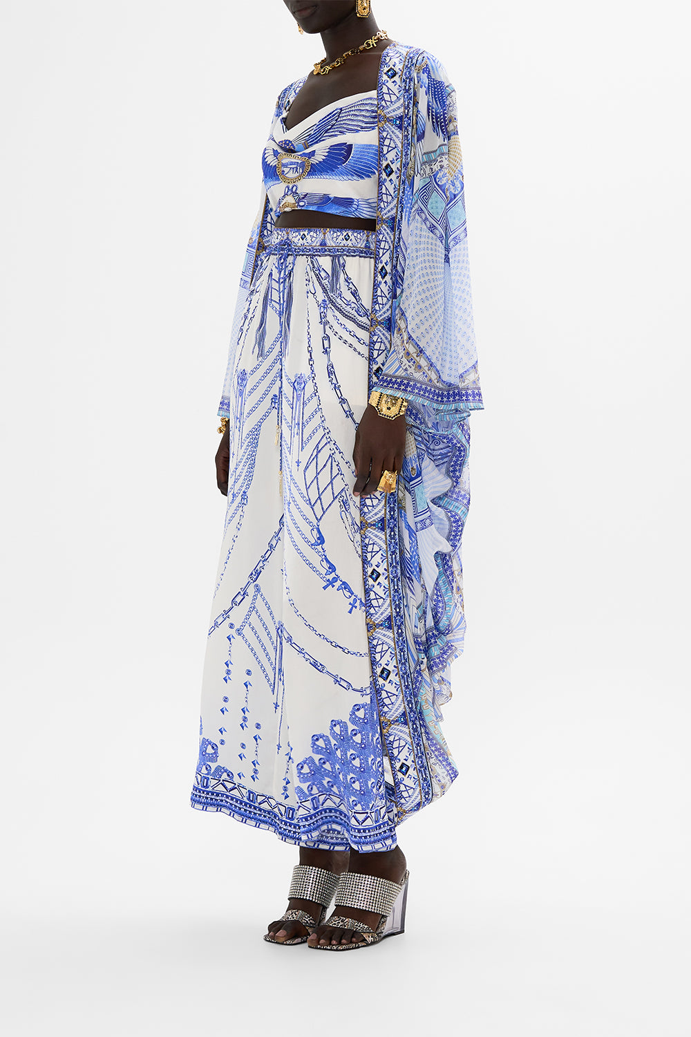 CAMILLA Long Sleeve Long Cape Dancing With Daylight