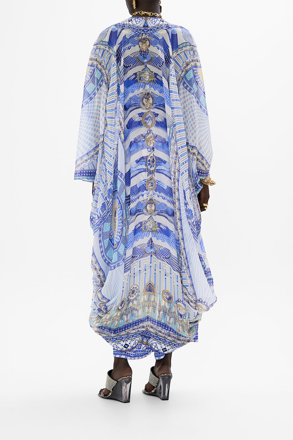 CAMILLA Long Sleeve Long Cape Dancing With Daylight