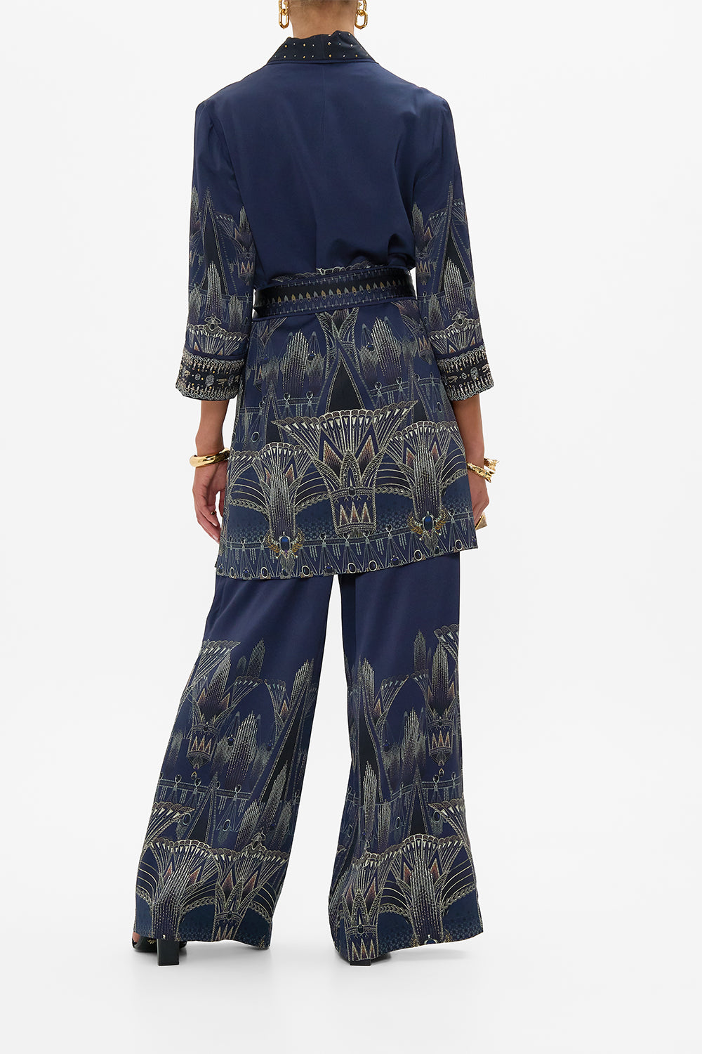 ROLL COLLAR PAJAMA JACKET THE EGYPT EFFECT