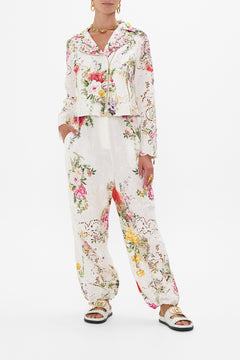 CAMILLA Biker With Shoulder Yoke in Egyptian Rose print