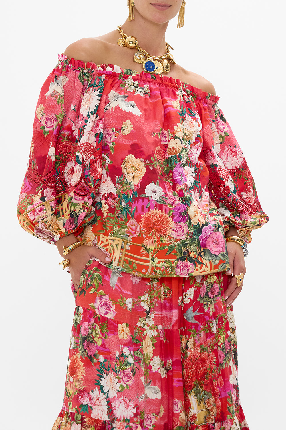 FRILL OFF SHOULDER TOP SWEET HOME ALEXANDRIA