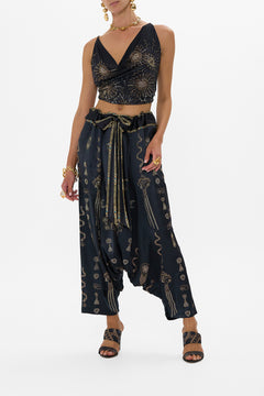 CAMILLA Cowl Neck Jersey Top in Call Me Cleopatra print