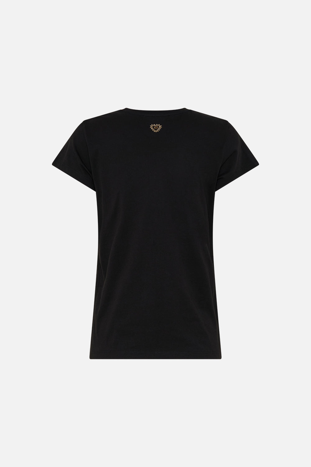 SLIM FIT ROUND NECK T-SHIRT - BLK/GOLD CALL ME CLEOPATRA