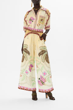 CAMILLA Straight Leg Pant in Aswan Abstract print