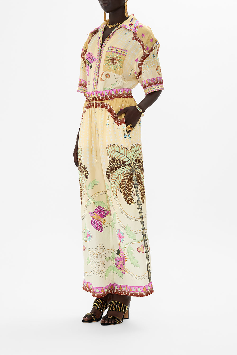 STRAIGHT LEG PANT ASWAN ABSTRACT