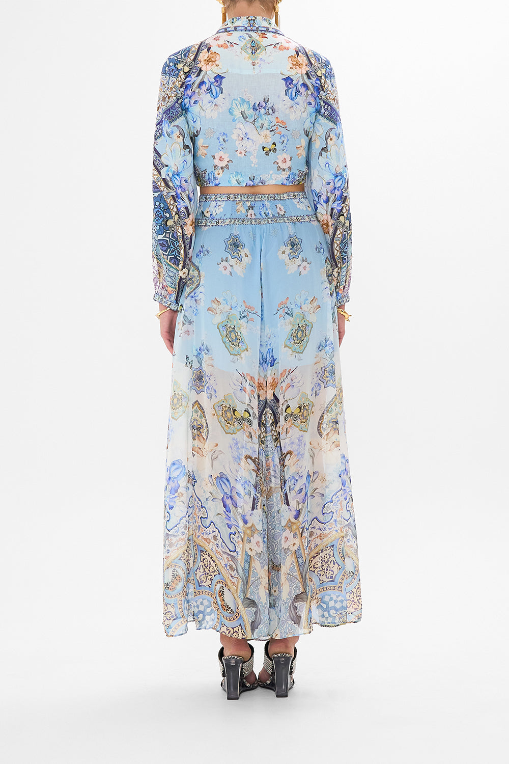 SHEER WIDE LEG PANT AL MANIAL PALACE MEMOIRS