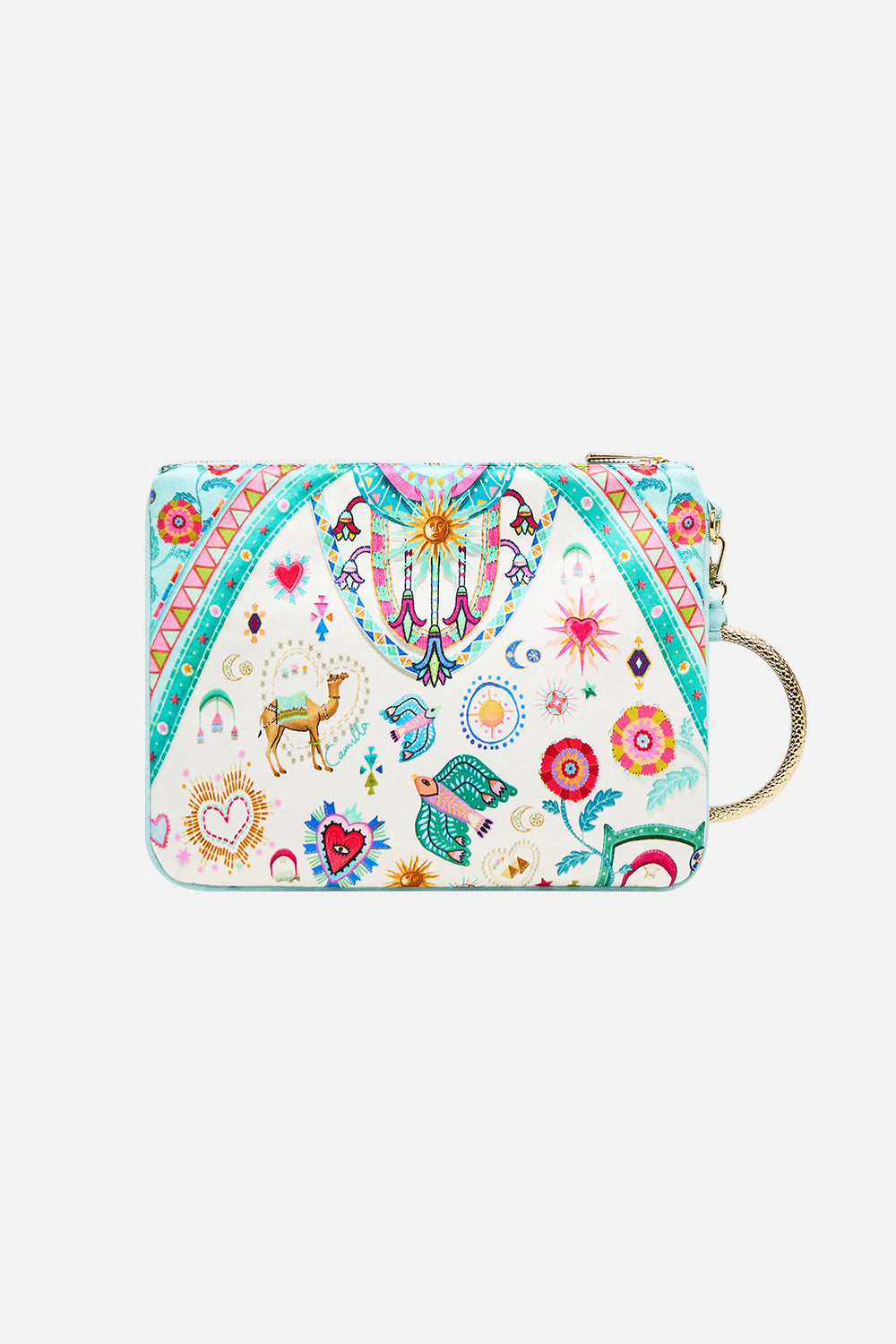 RING SCARF CLUTCH LIVING IN COLOUR