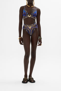 CAMILLA High Waist Pant with Trim in Other Side of the Oasis print.