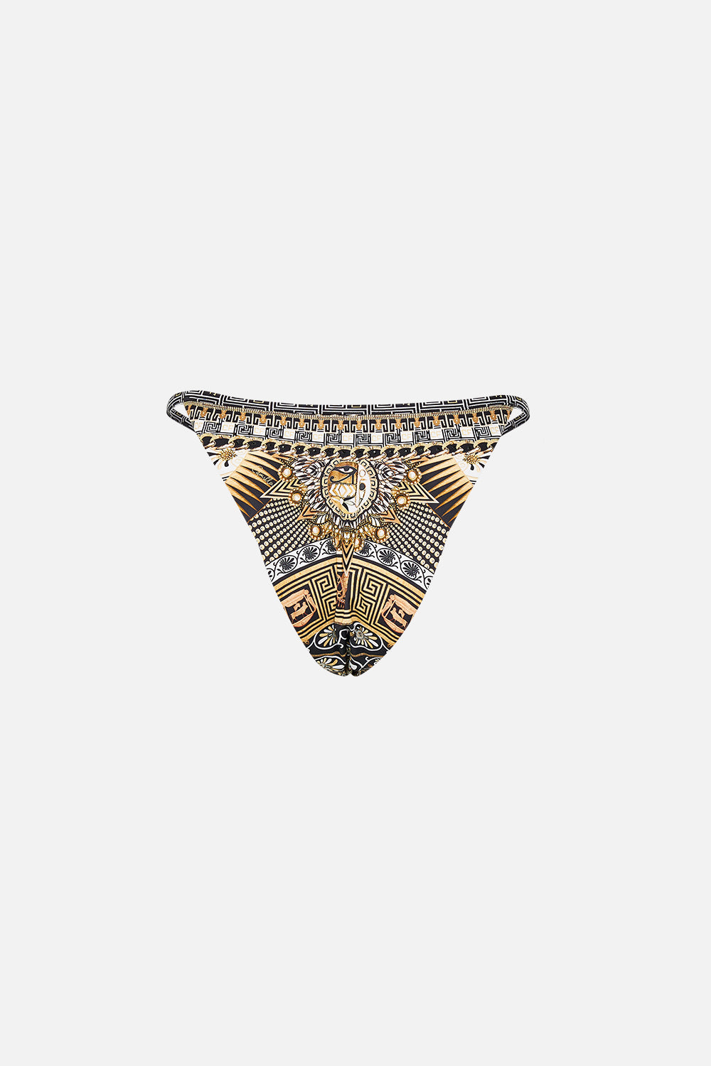 PANT WITH CUT OUT AND TRIM TEMPLES OF DENDARA