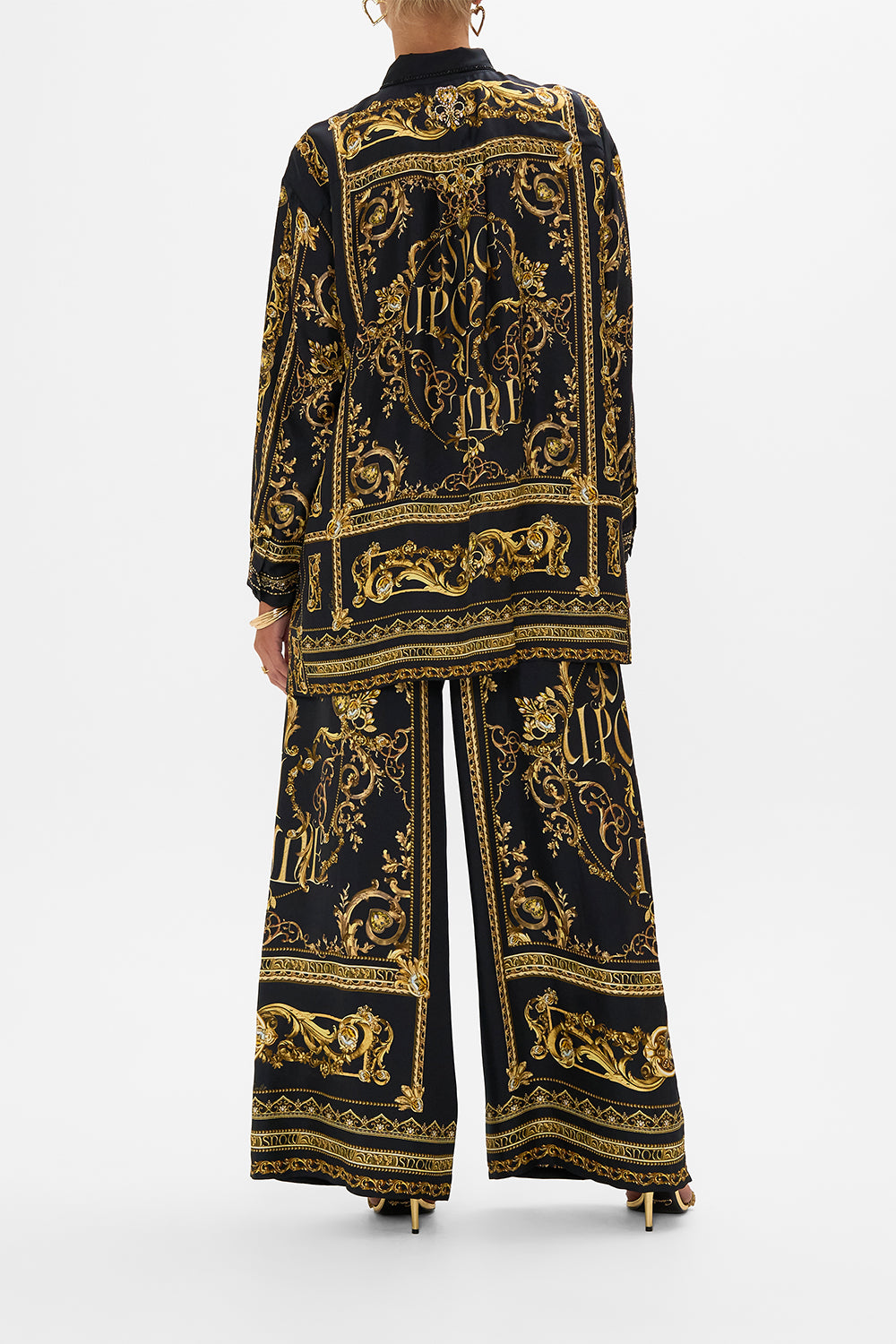 Disney CAMILLA silk shirt in Once Upon A Time print 