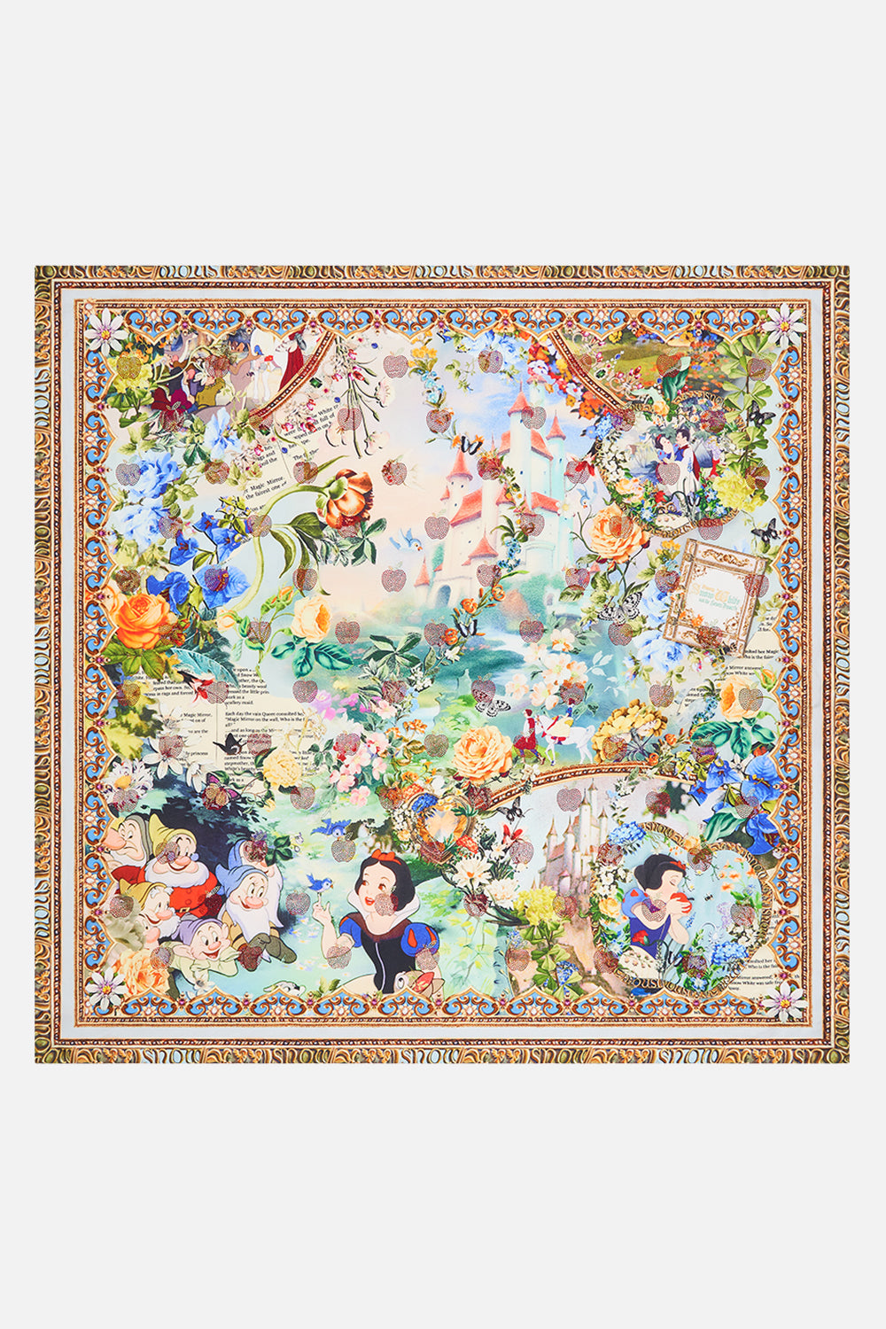 Disney CAMILLA silk scarf in the Kindest One Of All print