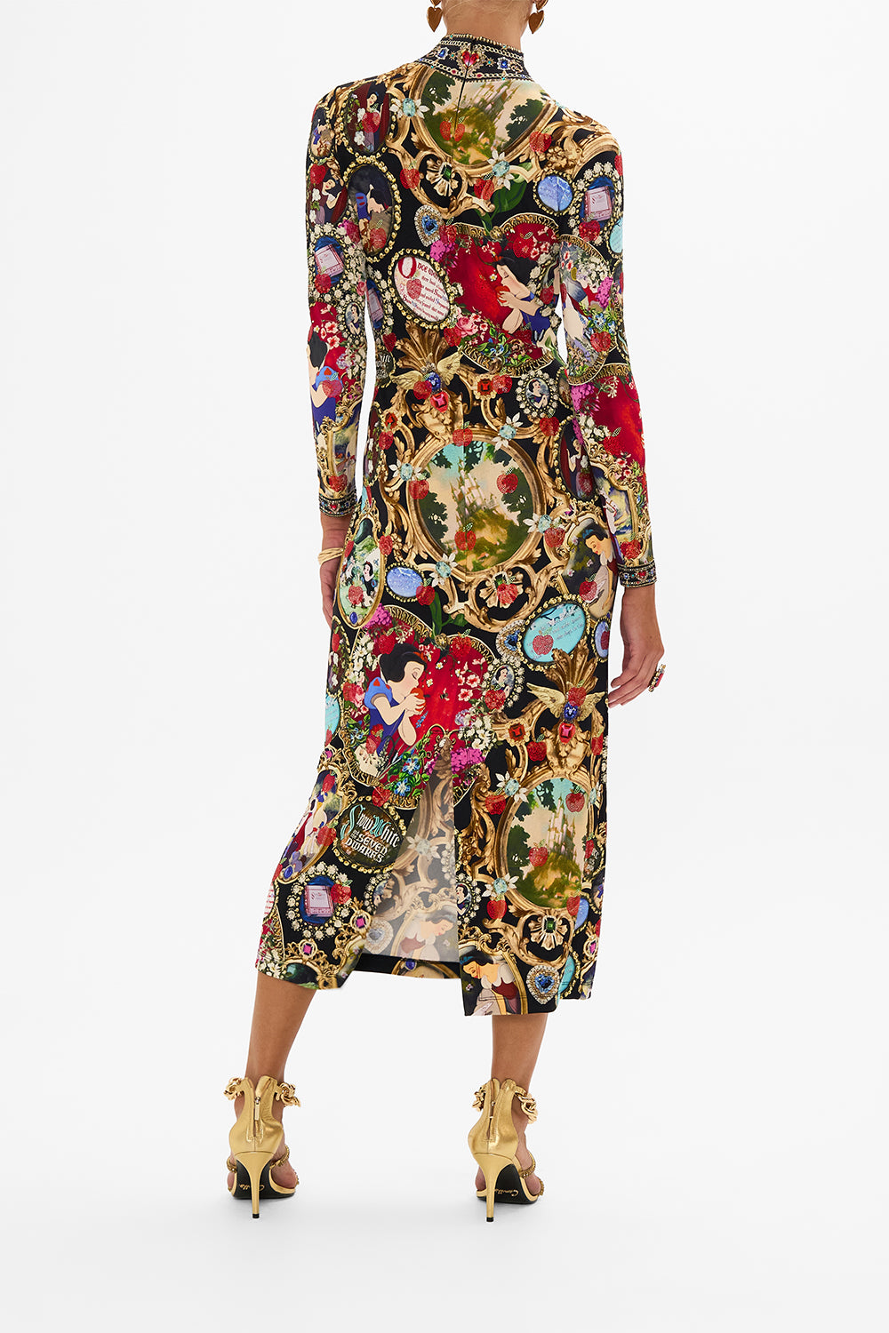 Disney CAMILLA jersey turtleneck in Happily Ever After print