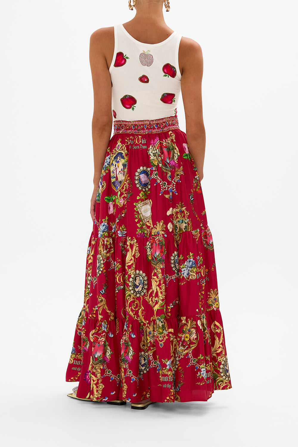 Disney jersey tank in Just one Bite Snow White print