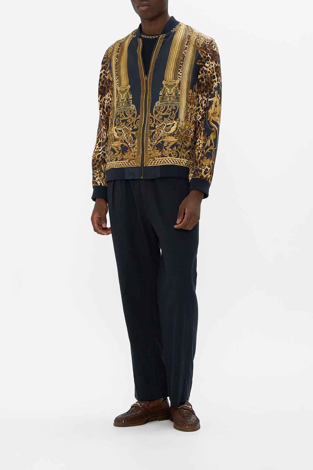 ZIP THROUGH REVERSIBLE BOMBER JACKET ERA OF EMPIRES