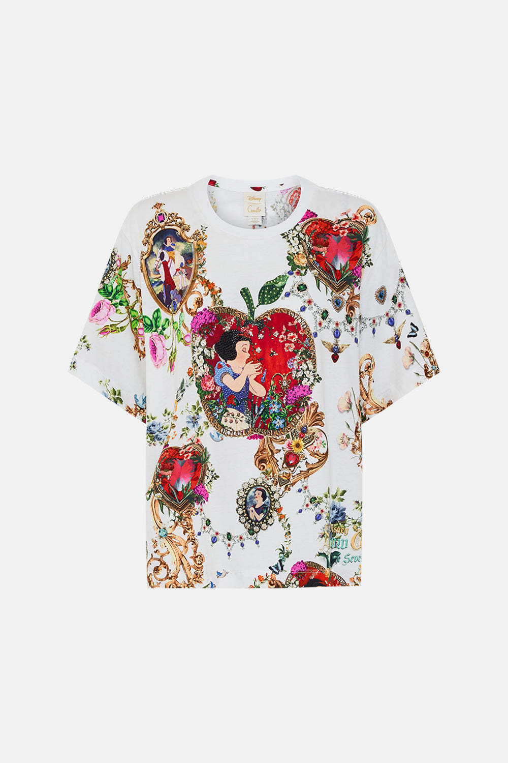 Disney CAMILLA tee in Just One Bite Snow White print