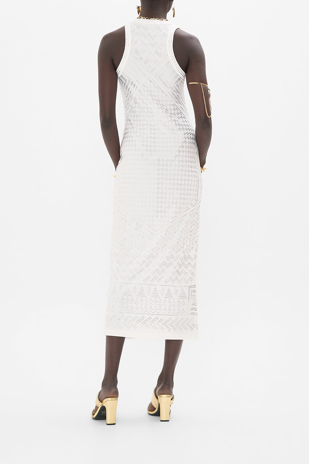 CAMILLA Jersey Tank Dress in Valley of the Queens print