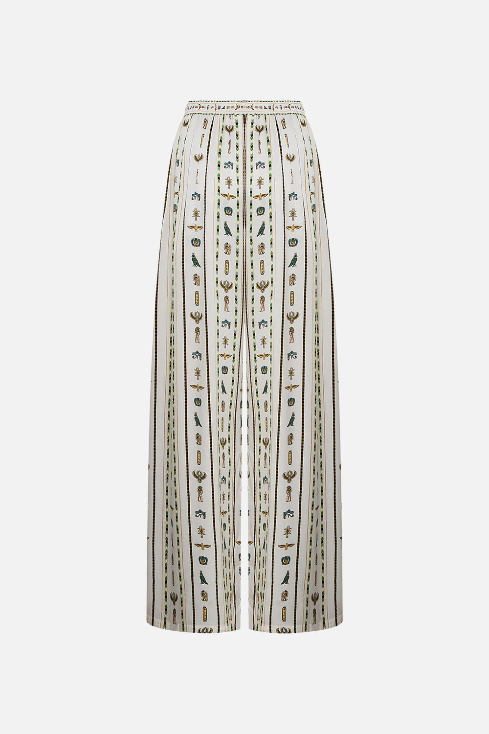 CAMILLA Tuck Front Pant in Valley Of The Queens print