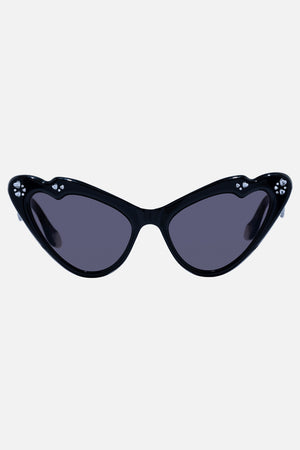CAMILLA designer black sunglasses in Flutterby