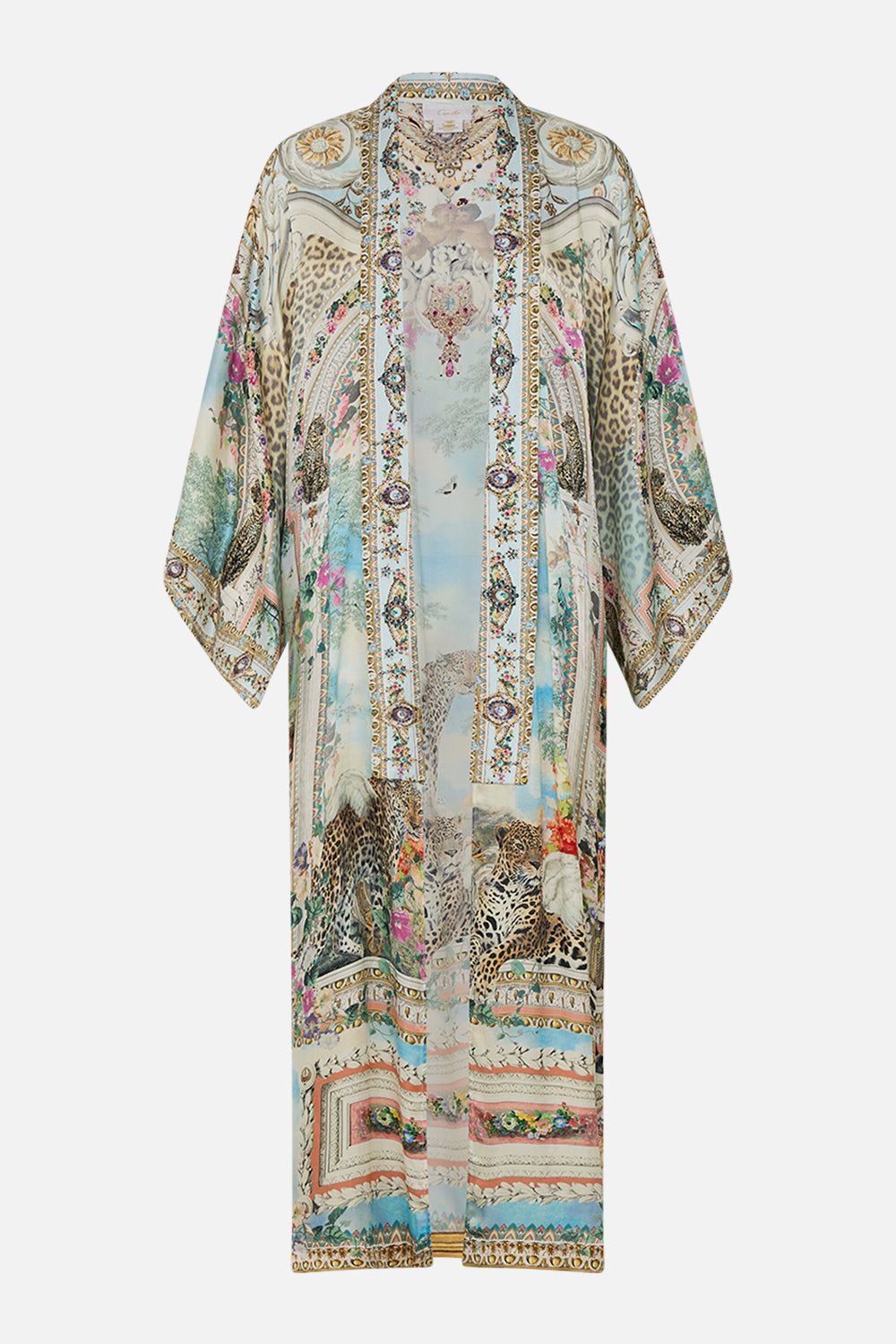 CAMILLA Kimono Layer with Collar in We Always Have Alexandria print. 