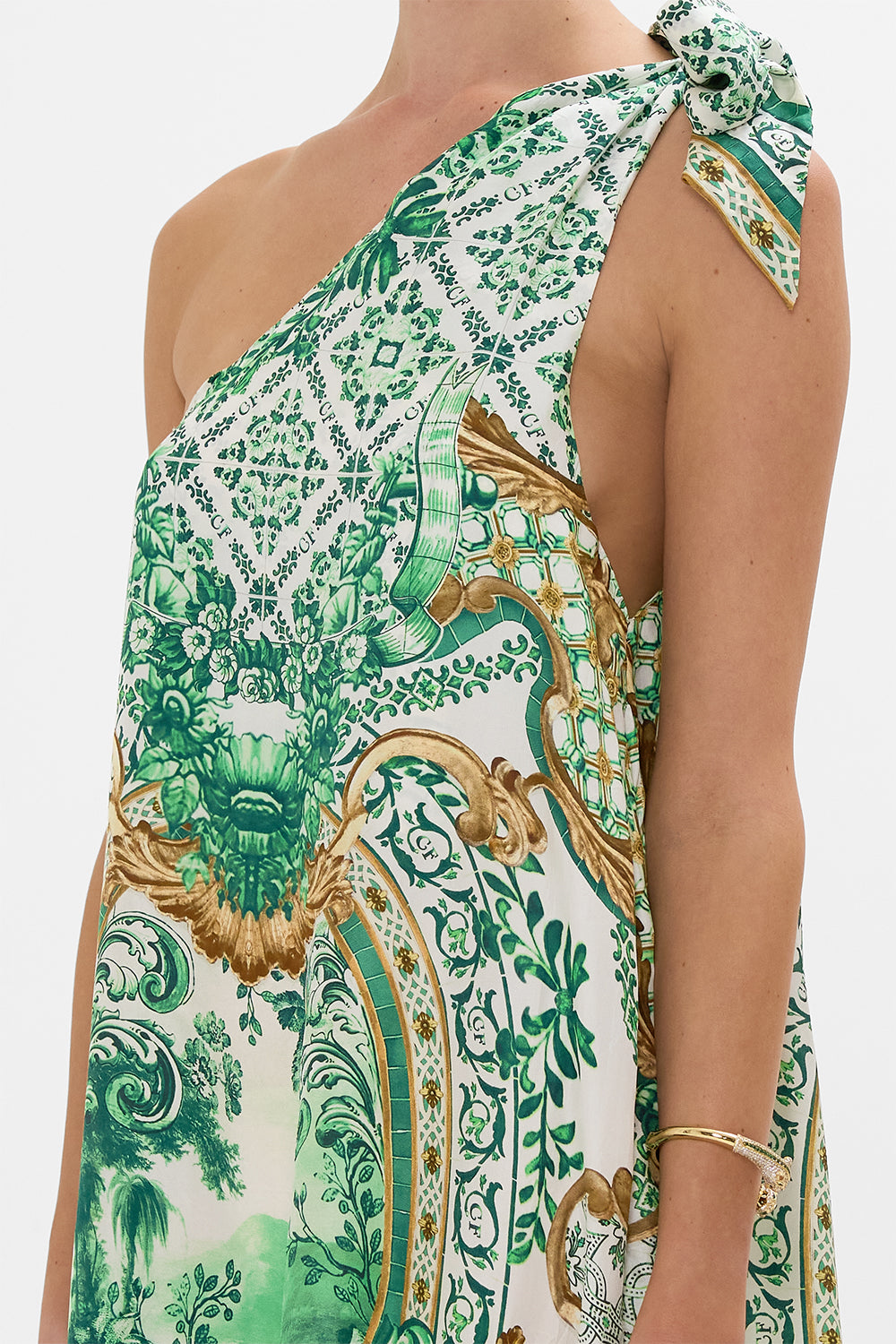 TIE ONE SHOULDER DRESS CORRIDOR OF CALM