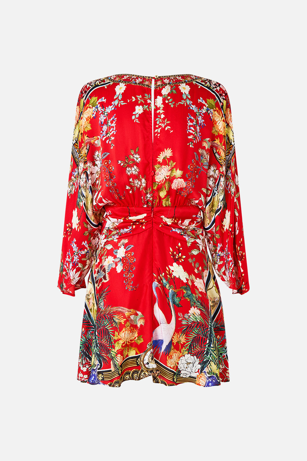 KIMONO SLEEVE MINI DRESS LISBOA LUXE