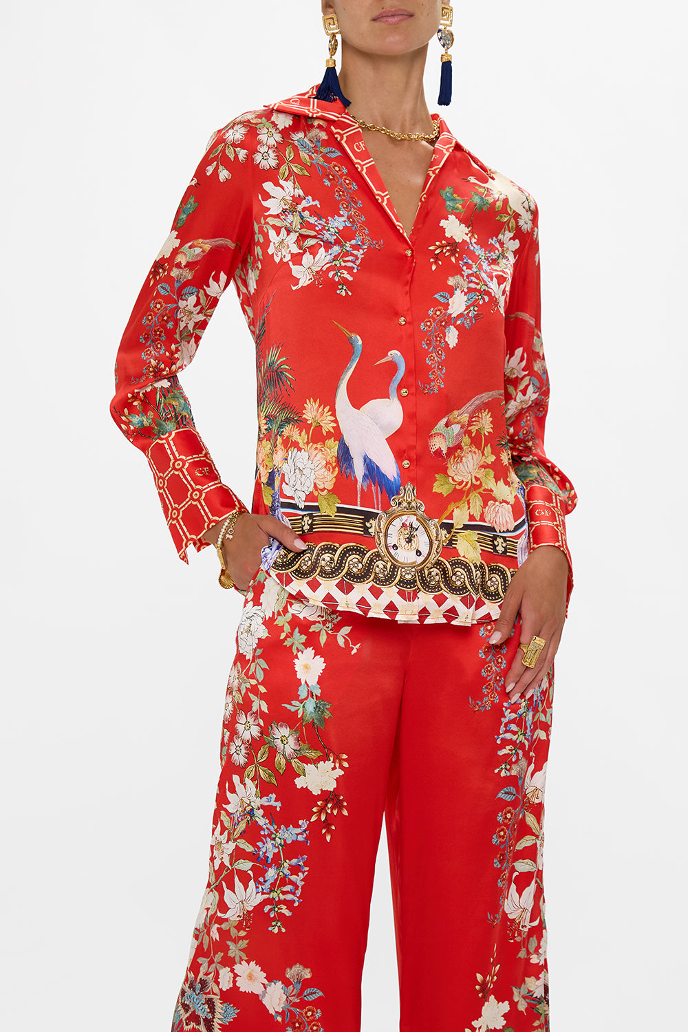 The CAMILLA PYJAMA SHIRT LISBOA LUXE