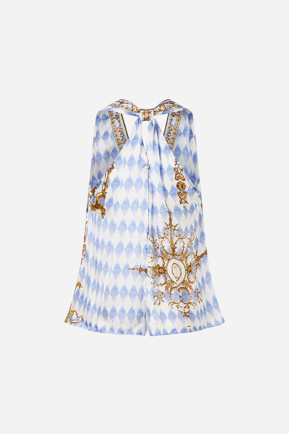 The CAMILLA V NECK TOP WITH KNOT BACK THRONE GAMES