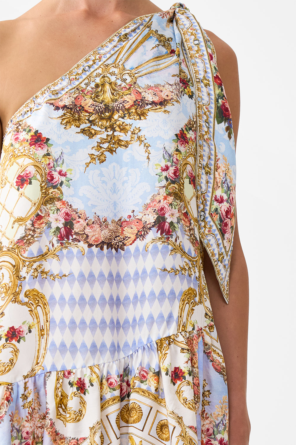 TIE ONE SHOULDER SHORT DRESS THRONE GAMES