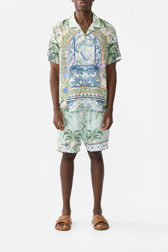 SHORT SLEEVE CAMP COLLARED SHIRT JARDIM PARTY