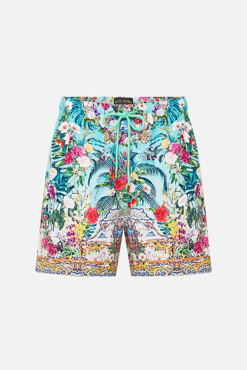 The CAMILLA MID LENGTH BOARDSHORT GARDENS OF QUELUZ