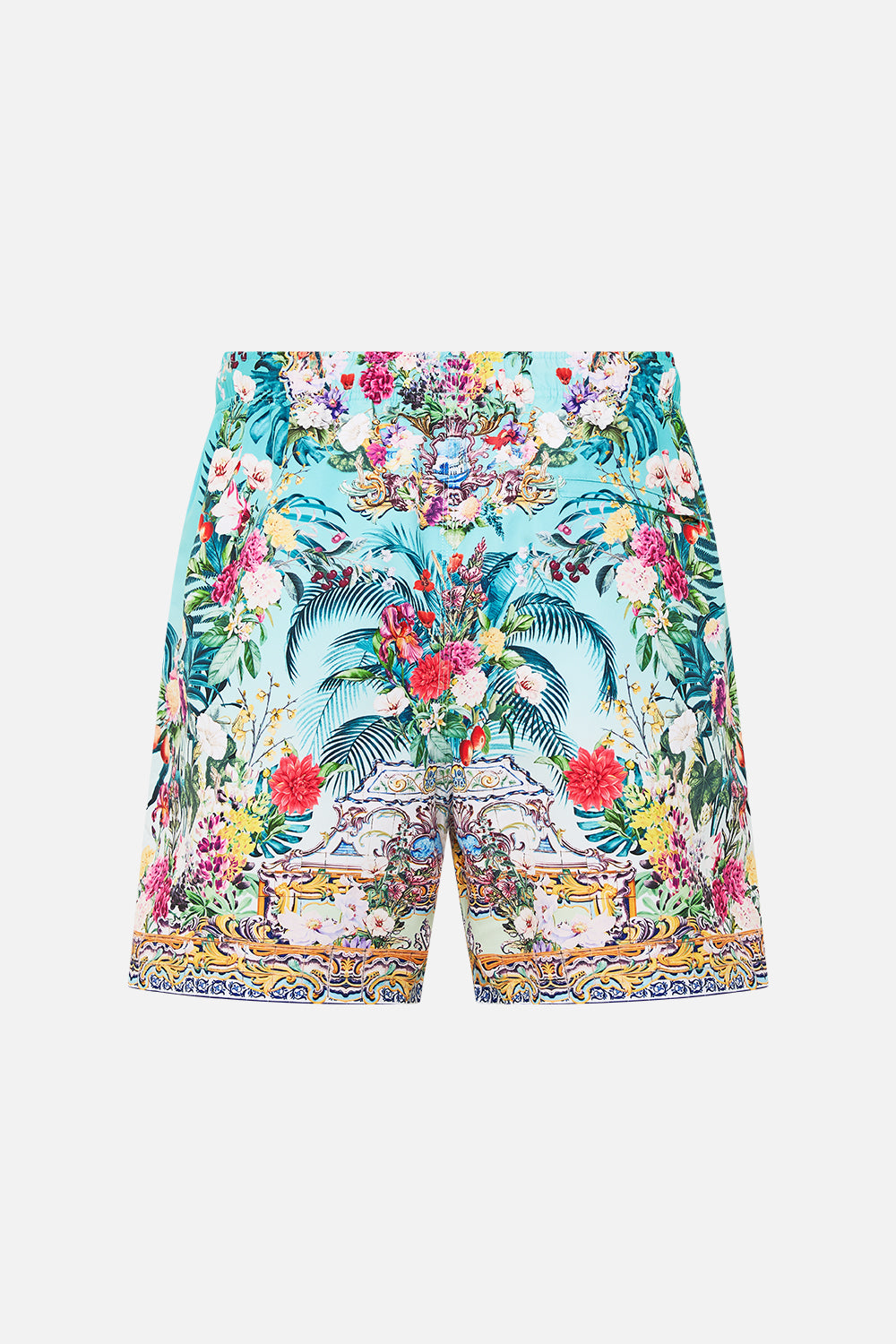 The CAMILLA MID LENGTH BOARDSHORT GARDENS OF QUELUZ