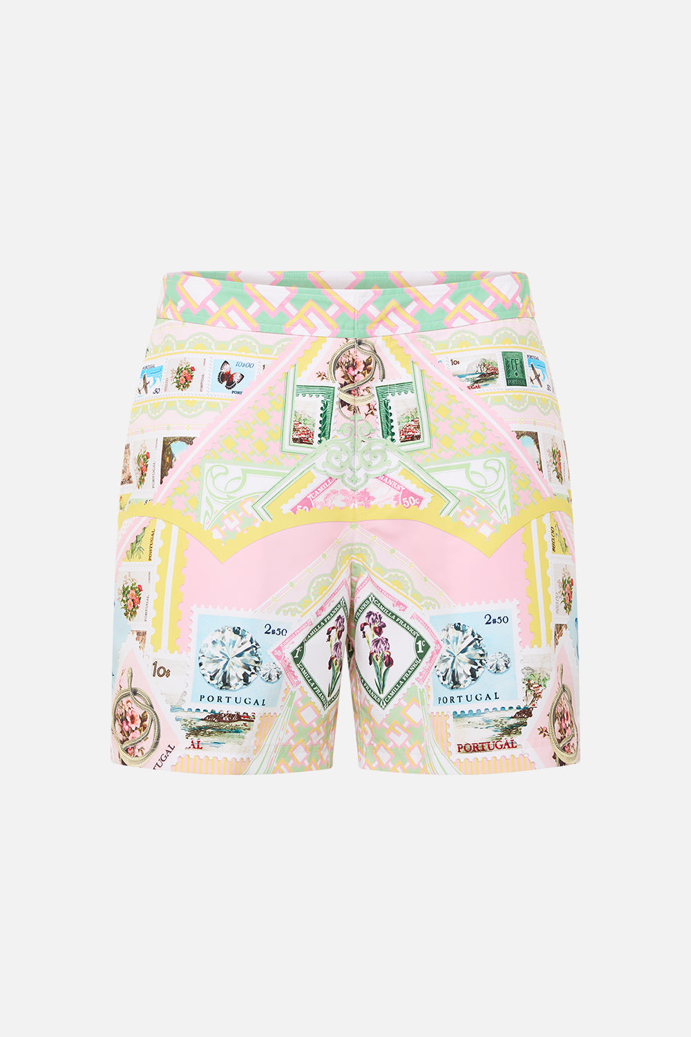 The CAMILLA MID LENGTH SWIM SHORT WITH LOVE FROM LISBON