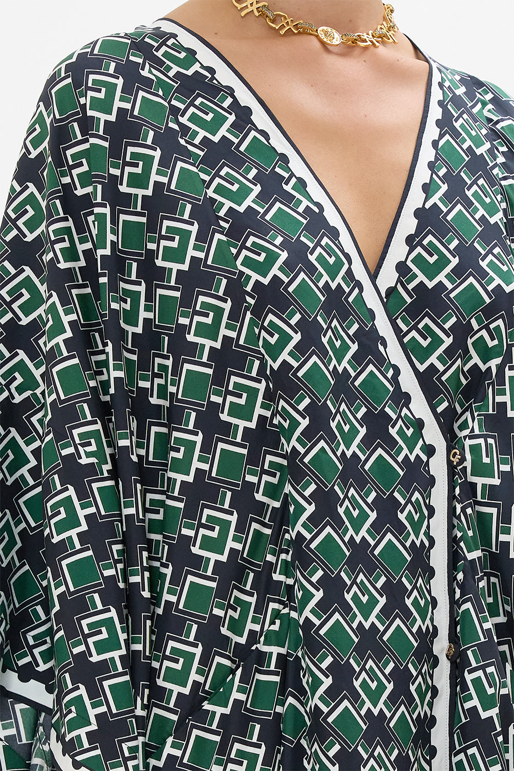 PANELLED WRAP KAFTAN MY PORTO PEN PAL