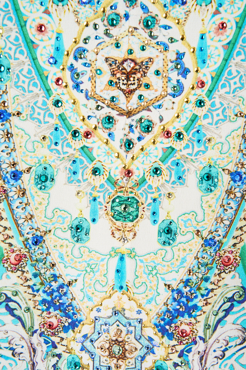 V NECK FLARED JUMPSUIT SUNRISE IN SINTRA