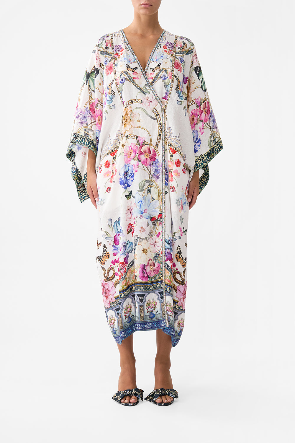 PANELLED WRAP KAFTAN MONSERRATE MAGIC