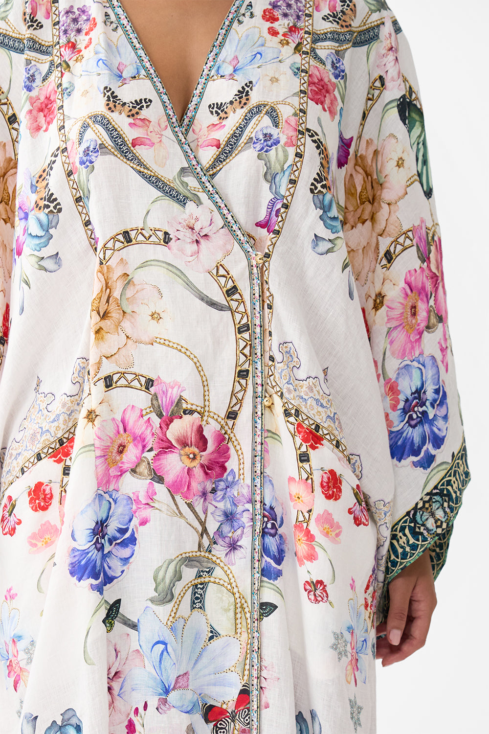 PANELLED WRAP KAFTAN MONSERRATE MAGIC