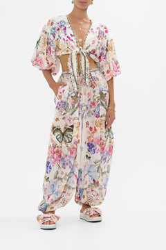 PANELLED HAREM PANT WITH TIE WAIST MONSERRATE MAGIC