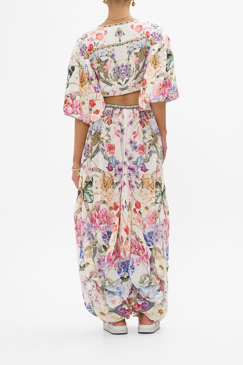 PANELLED HAREM PANT WITH TIE WAIST MONSERRATE MAGIC