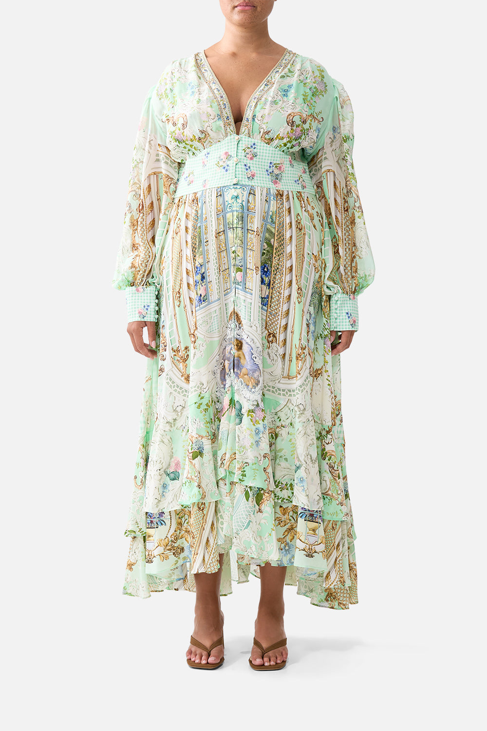 LONG BUTTON FRONT DRESS PESTANA PANORAMA