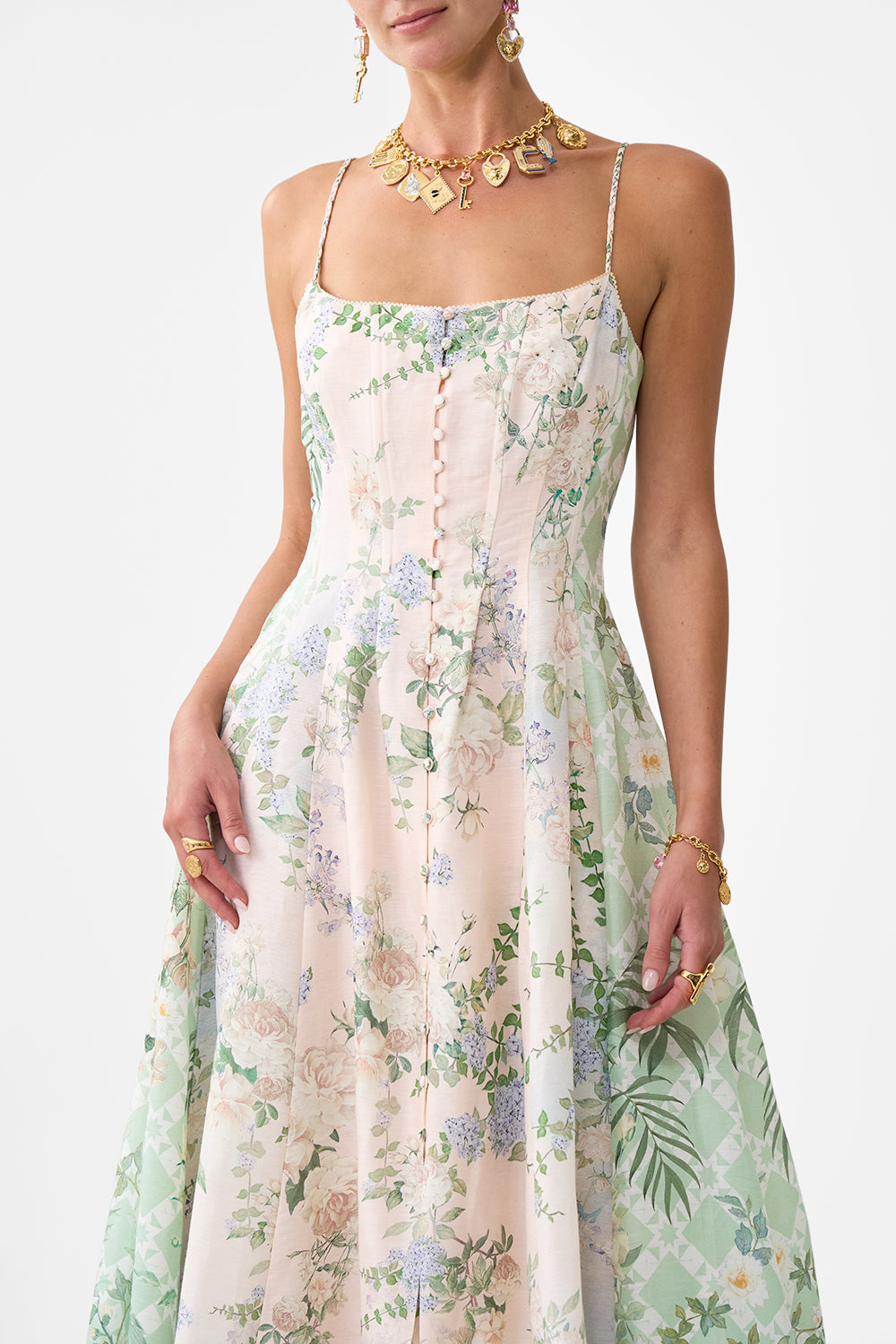 CORSET DRESS WITH LONG FLARED SKIRT PALACIO PLAYGROUND