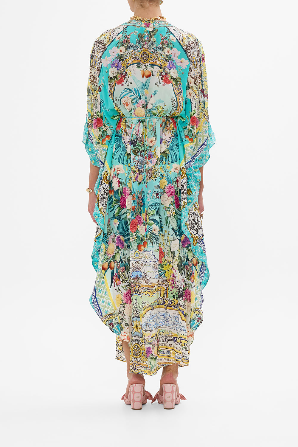 GATHERED WAIST KAFTAN GARDENS OF QUELUZ