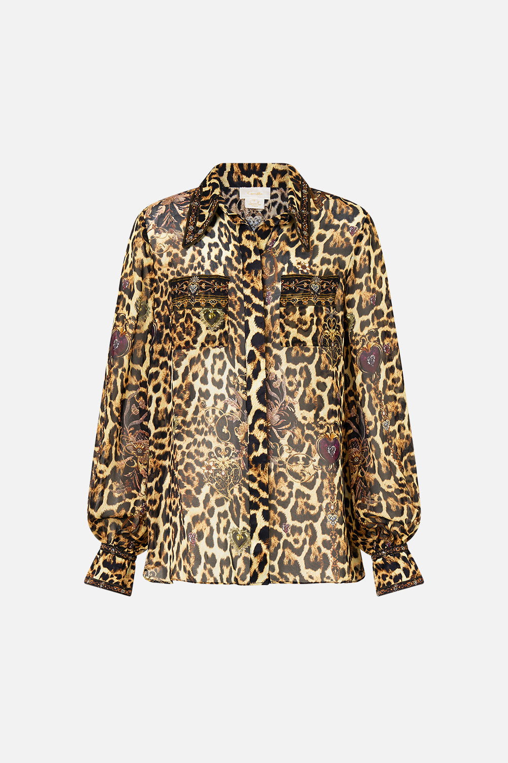 CURVED COLLAR BLOUSE WITH POCKETS SAINTS AND SISTERS