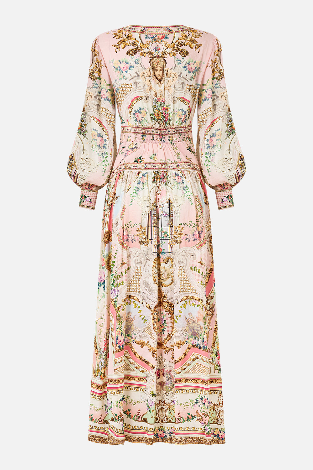 BUTTON THROUGH DRESS WITH EXTENDED WAISTBAND LISBON LULLABY