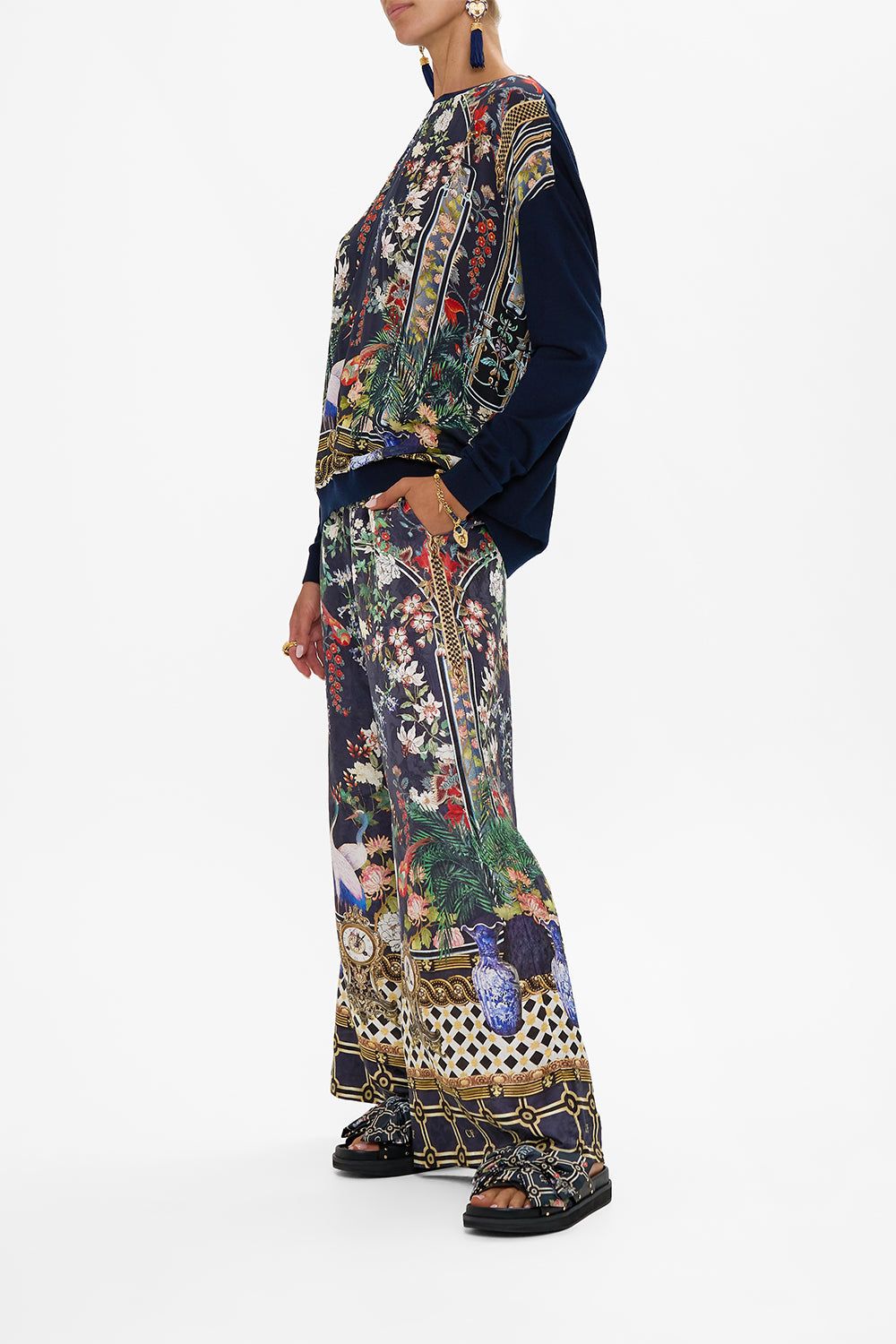 LONG SLEEVE JUMPER WITH PRINT FRONT PALACIO POETRY