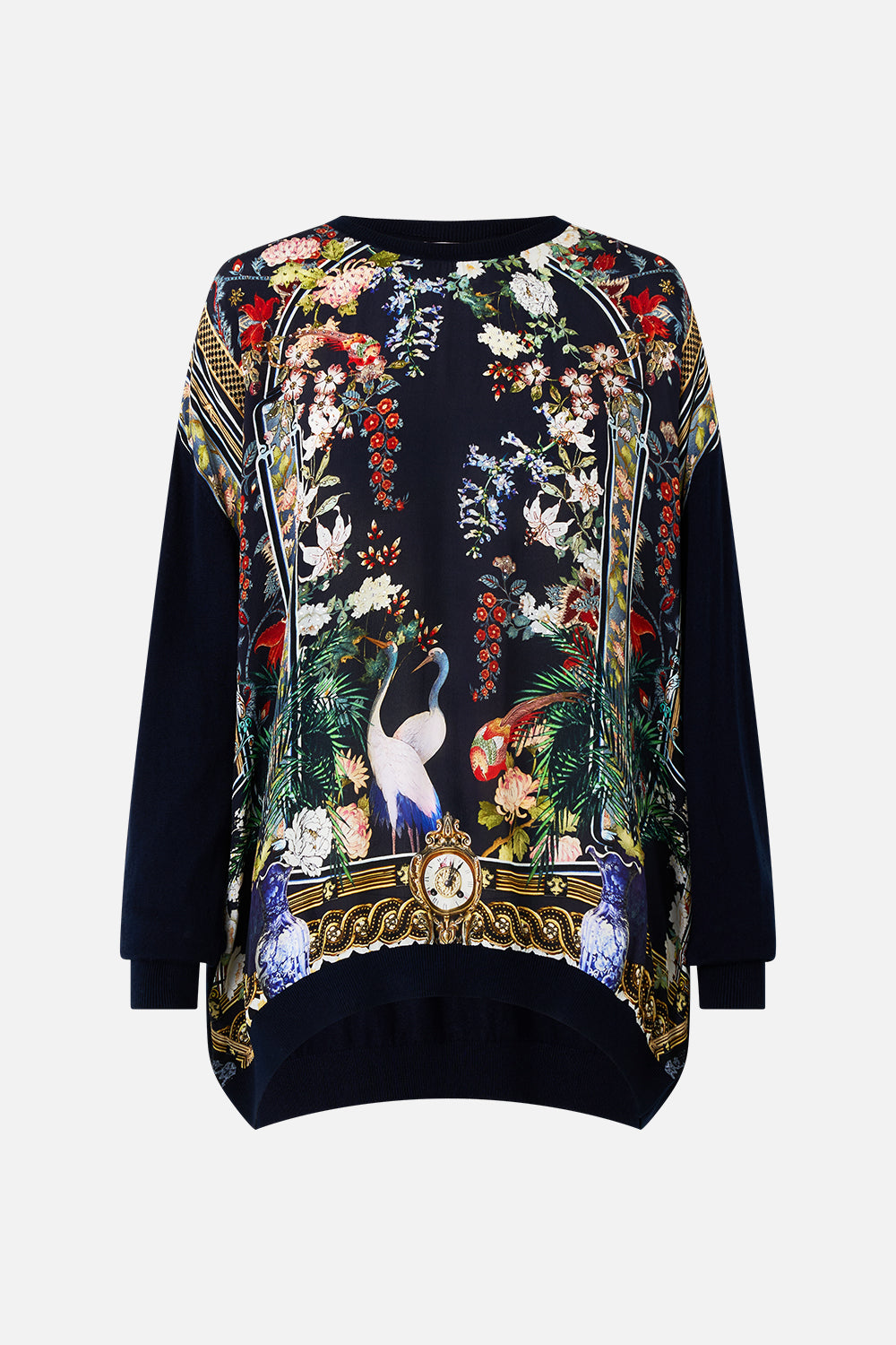 LONG SLEEVE JUMPER WITH PRINT FRONT PALACIO POETRY
