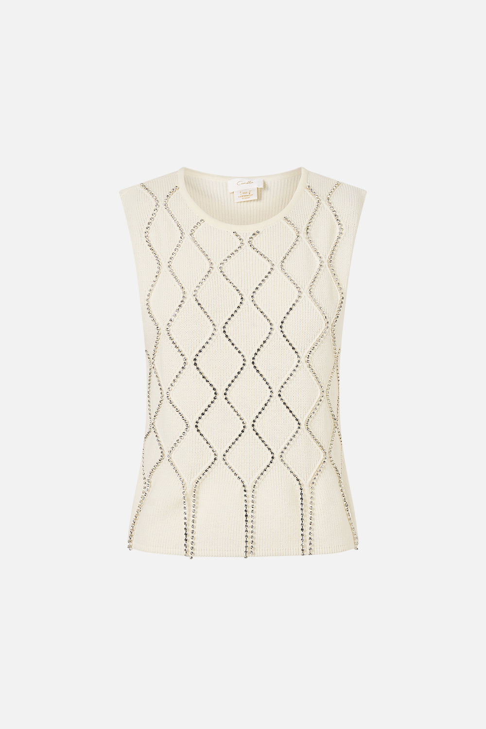 SLEEVELESS KNIT TANK TOP THE QUEENS QUARTERS