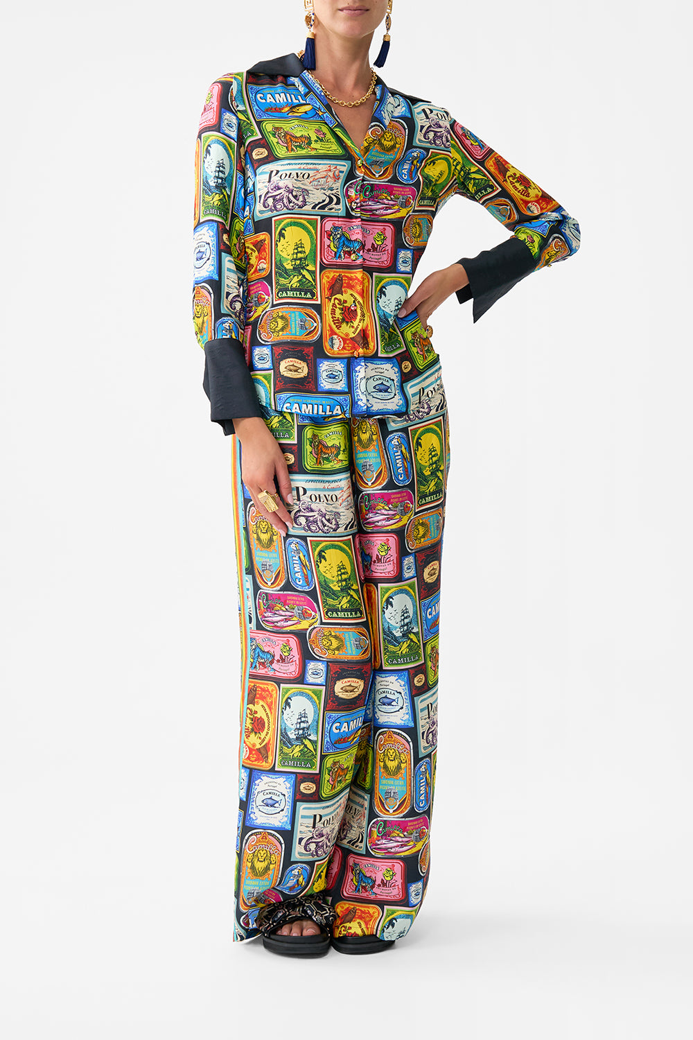 The CAMILLA PYJAMA SHIRT SAL DO MARSAL DO MAR