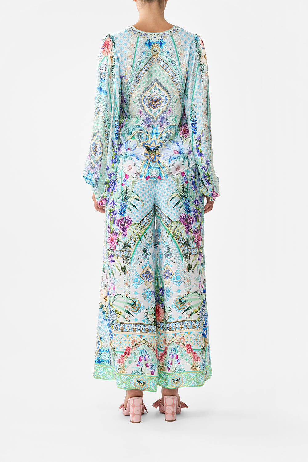 V-NECK BLOUSON SLEEVE BLOUSE SUNRISE IN SINTRA